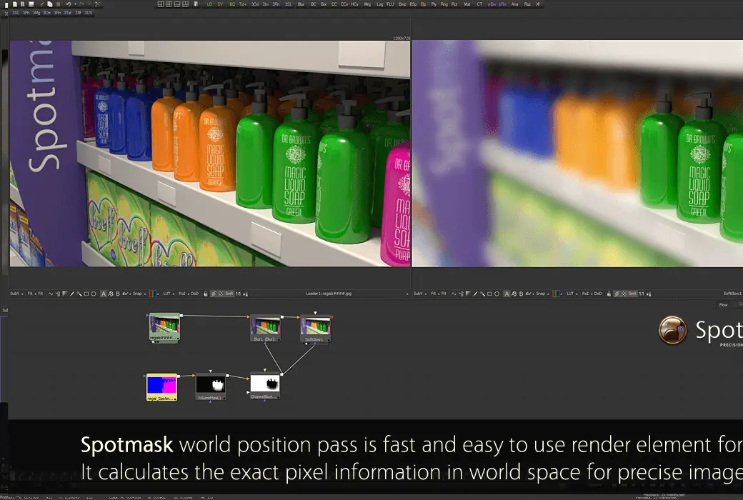 Spotmask for 3ds Max rendering element plugin software截图