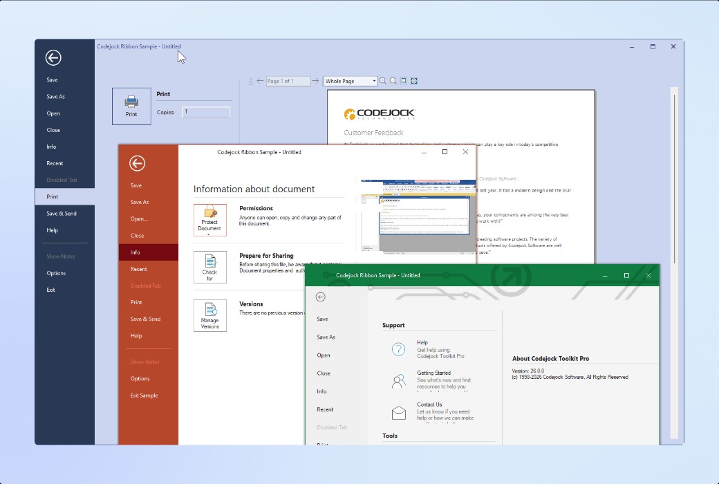 Suite Pro for ActiveX COM  用户界面组件套件截图