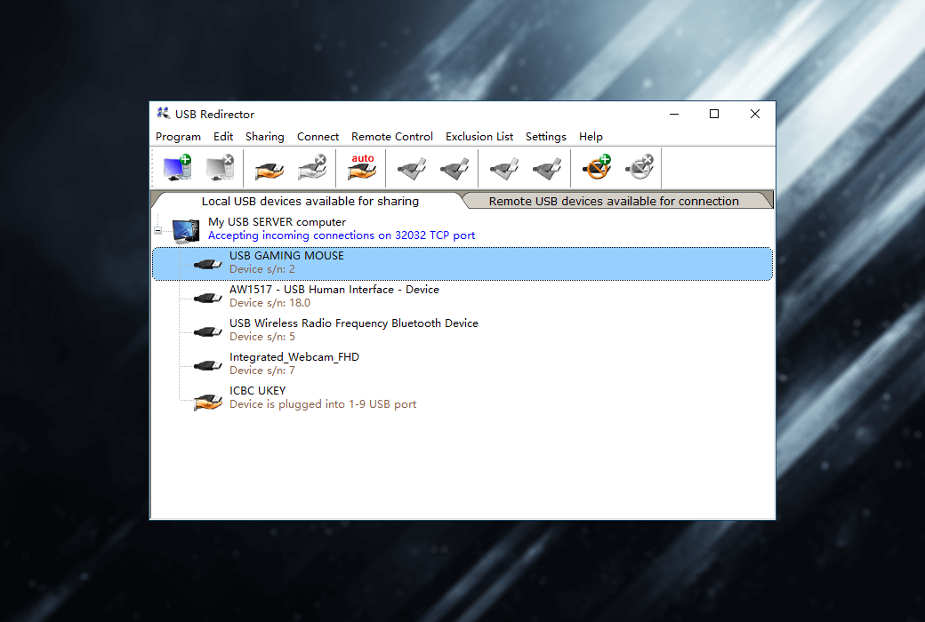 USB Redirector 6 USB设备共享管理软件截图