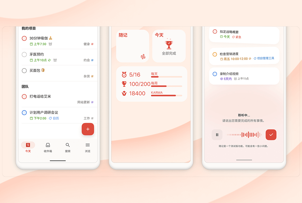Todoist Work&Life Task Planning and Management Tool Software截图