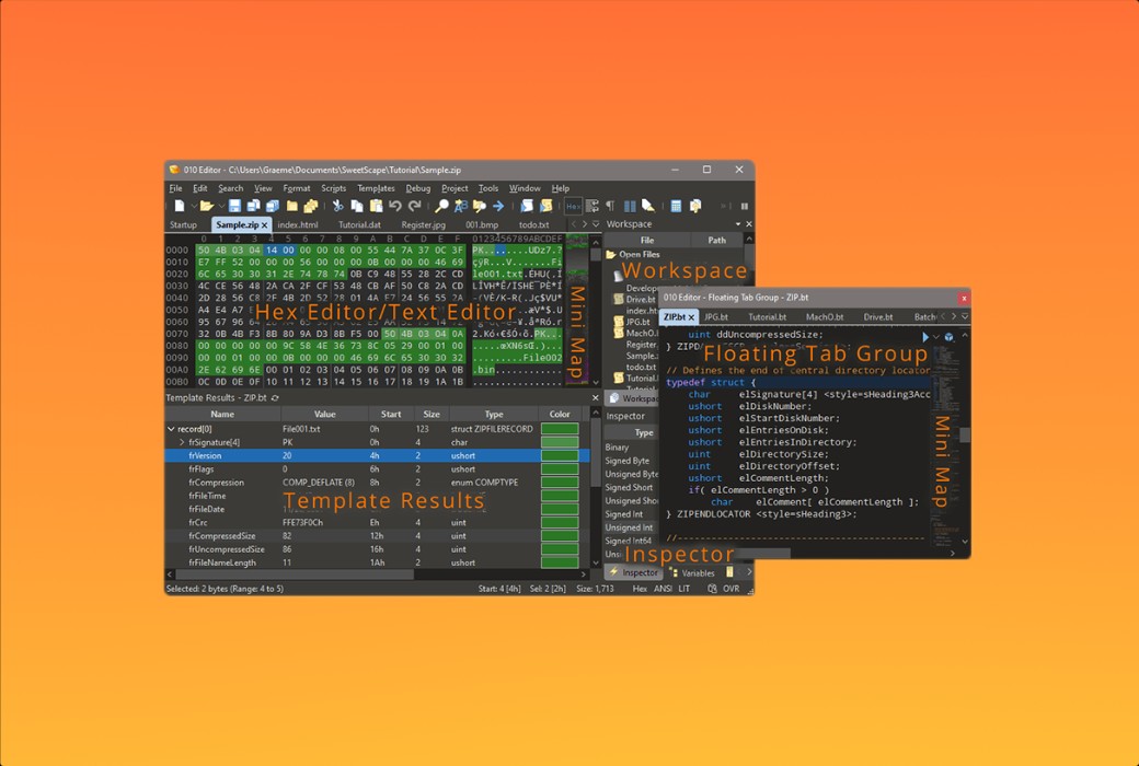 010 Editor Pro Text and Hexadecimal Editor Software截图