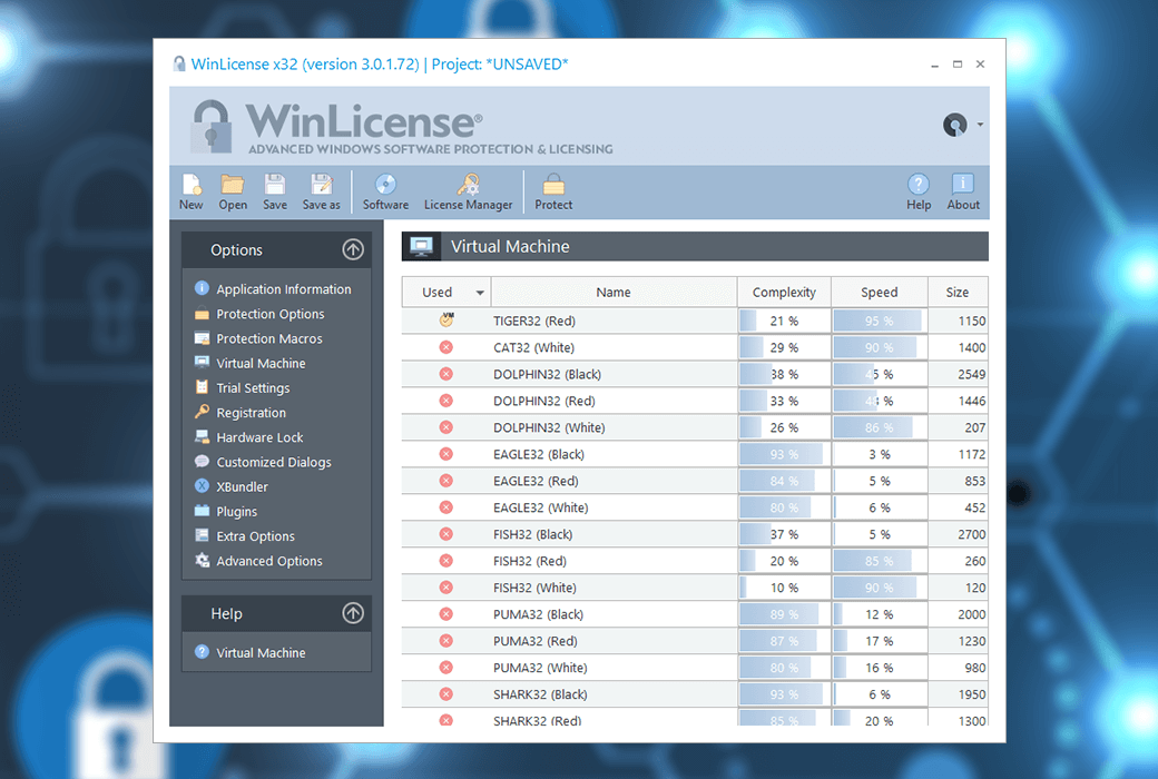 WinLicense 軟件保護與許可管理工具軟體截图