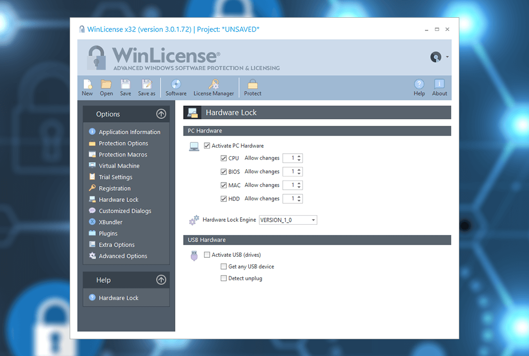 WinLicense 軟件保護與許可管理工具軟體截图