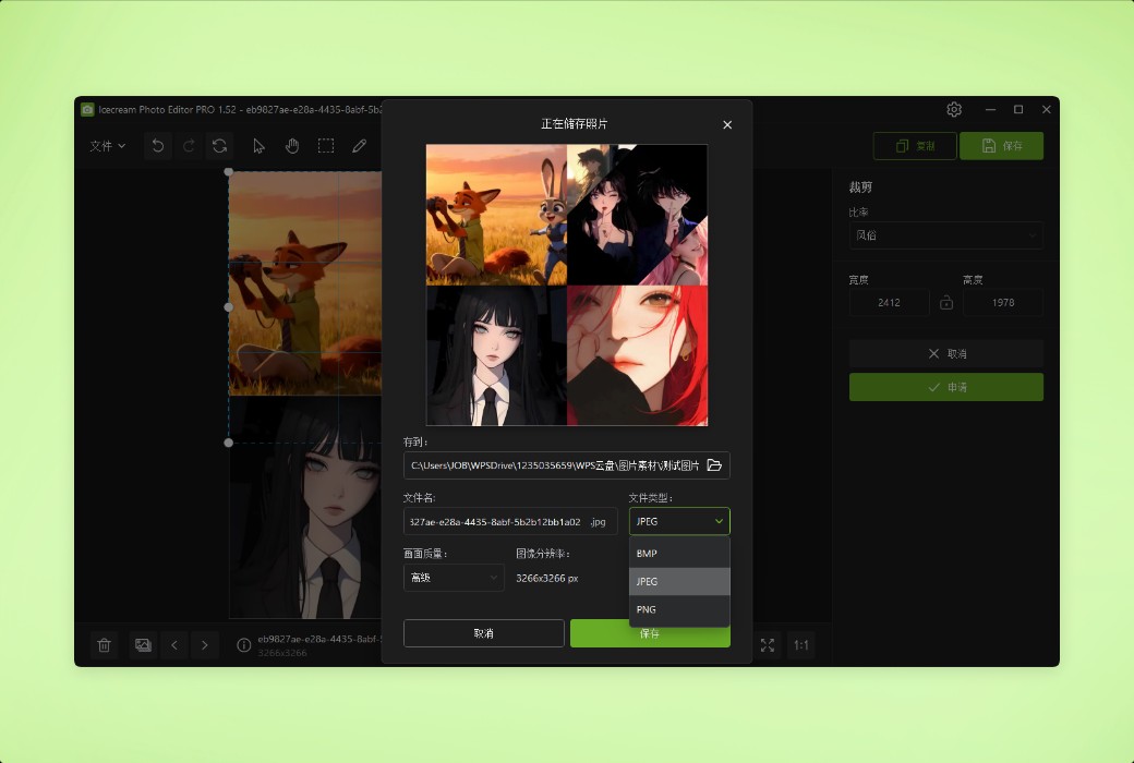 Icecream Photo Editor photo editing and management tool software截图