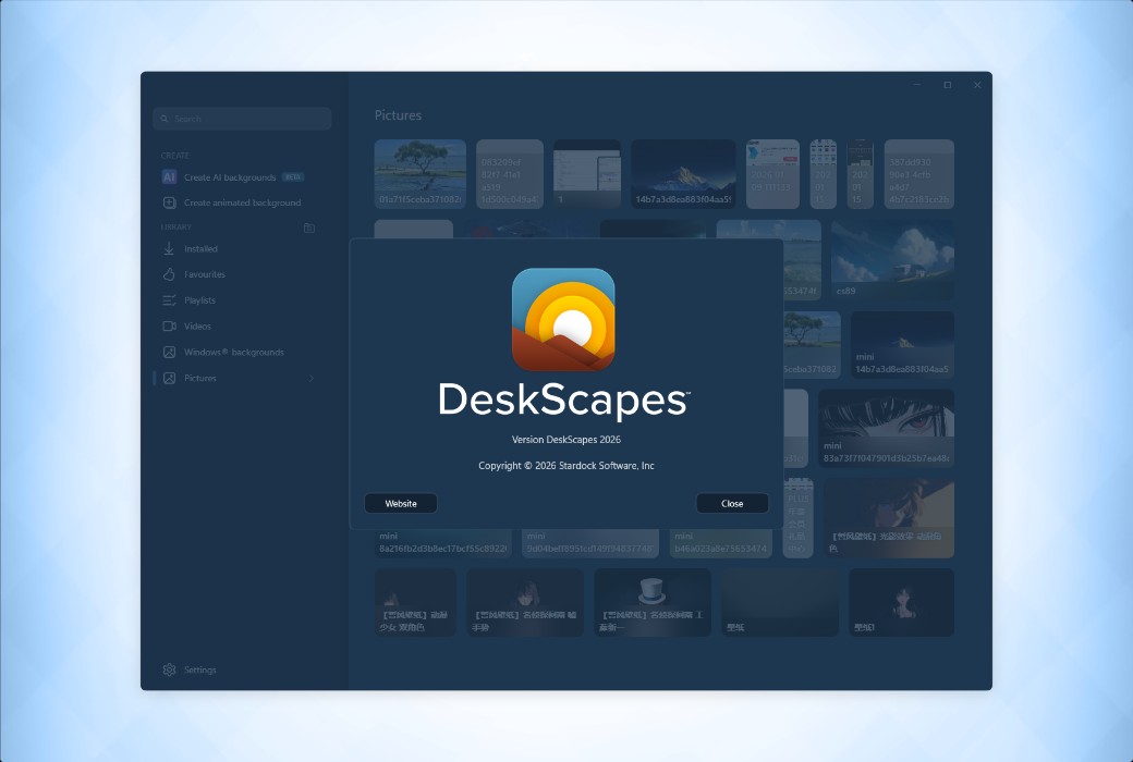DeskScapes 2026 Dynamic Desktop Wallpaper Video Tool Software截图