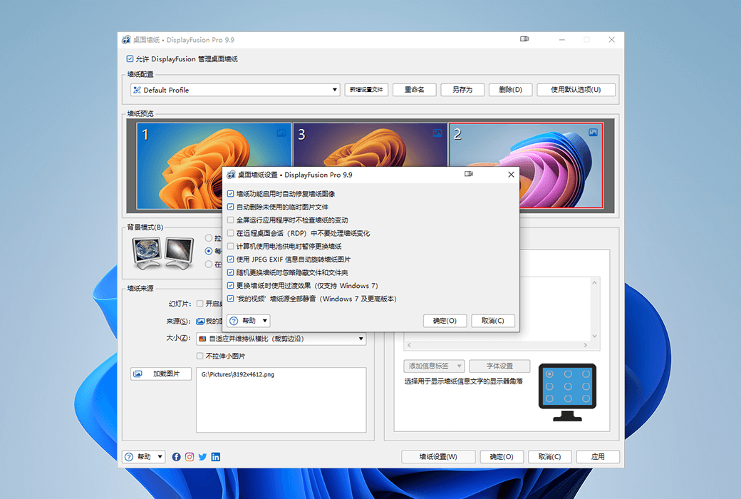 DisplayFusion Pro Multi Screen Enhanced Display Manager Software截图