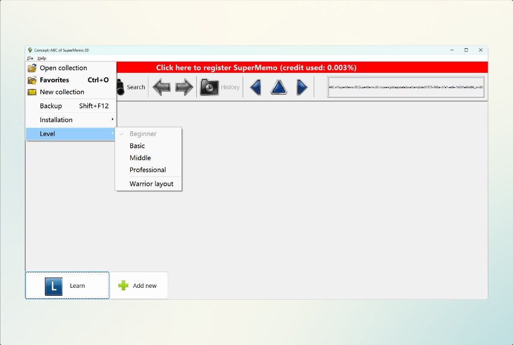 SuperMemo 20 Lernsoftware für Super-Memorierung截图