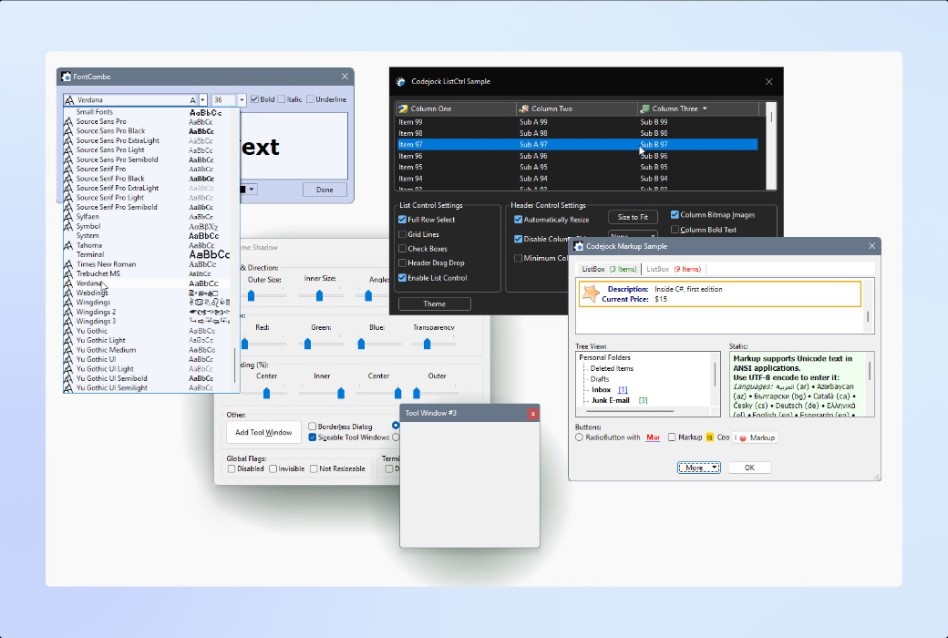 Toolkit Pro for Visual C++ MFC 软件工具开发包截图