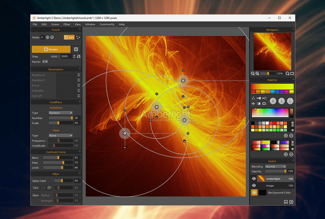 Amberlight 2灯光火焰特效动画制作软件截图