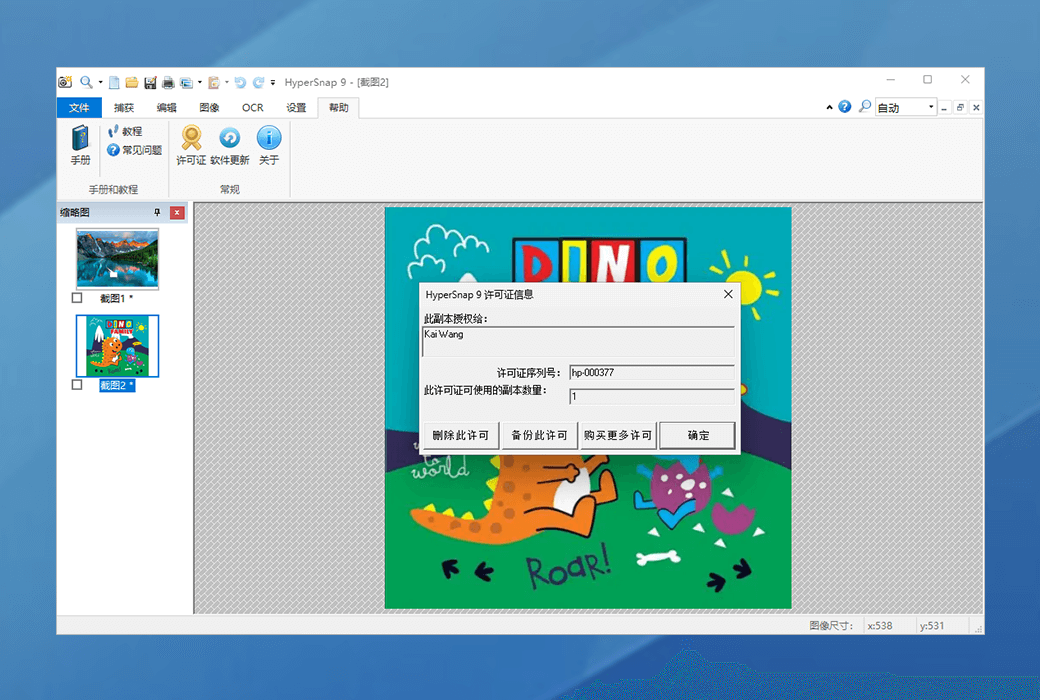 HyperSnap 9専門の多機能スクリーンショットツールソフトウェア截图