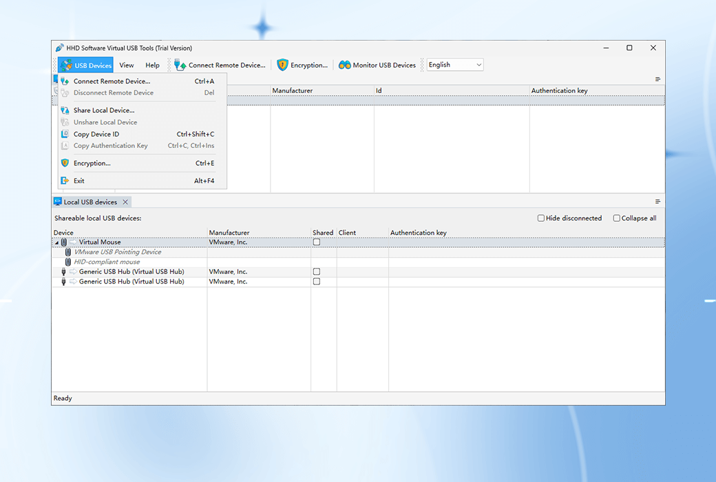 Virtual USB Tools USB device redirection tool software截图