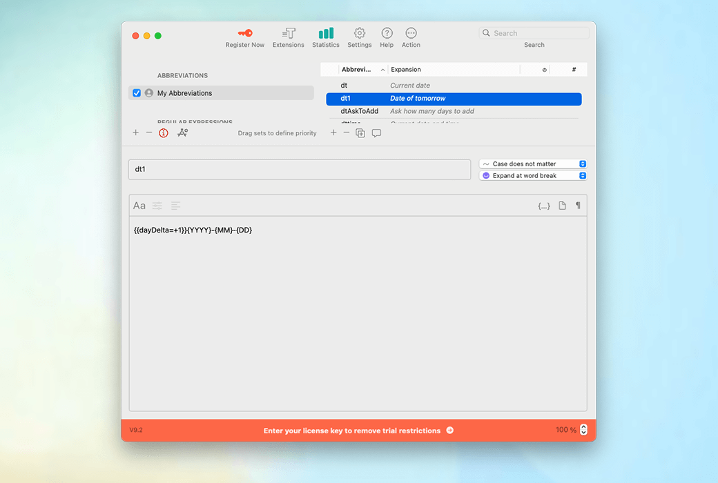 Typinator 9 Text Quick and Quick Input Tool Software截图