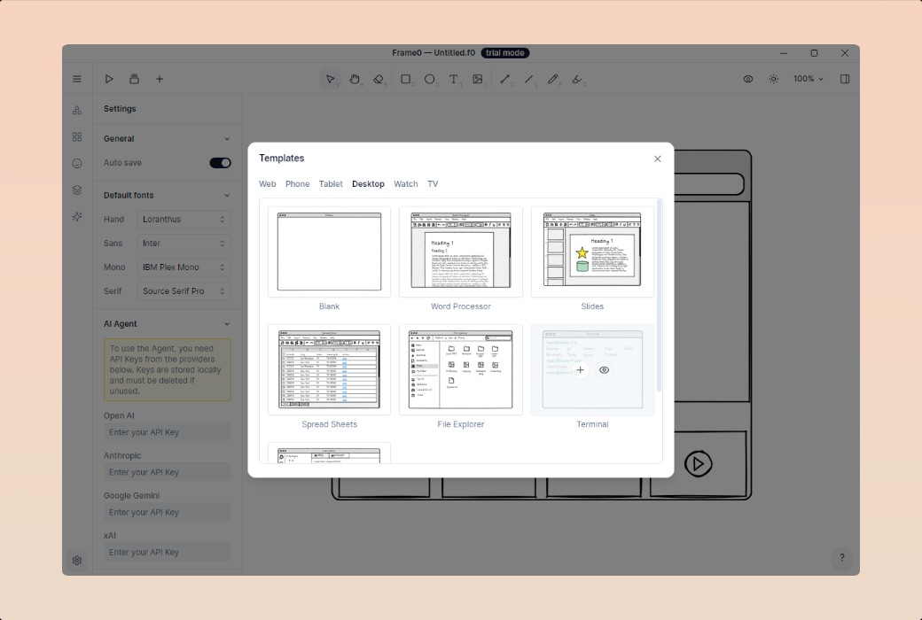 Frame 0 線框圖繪製工具軟體截图
