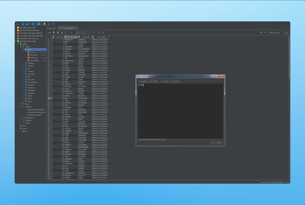 JookDB Universal Database Management Tool Software截图