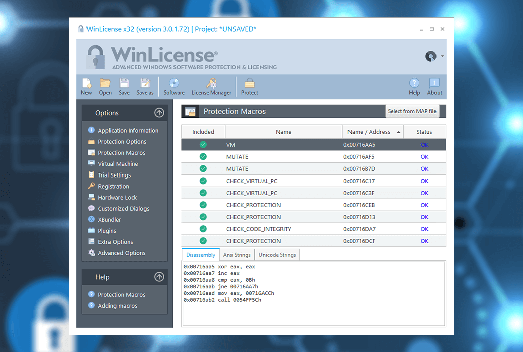 WinLicense 軟件保護與許可管理工具軟體截图