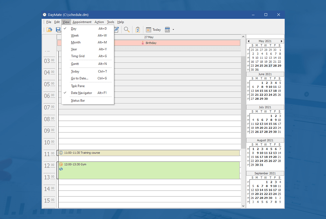 DayMate multifunctional schedule planning tool software截图