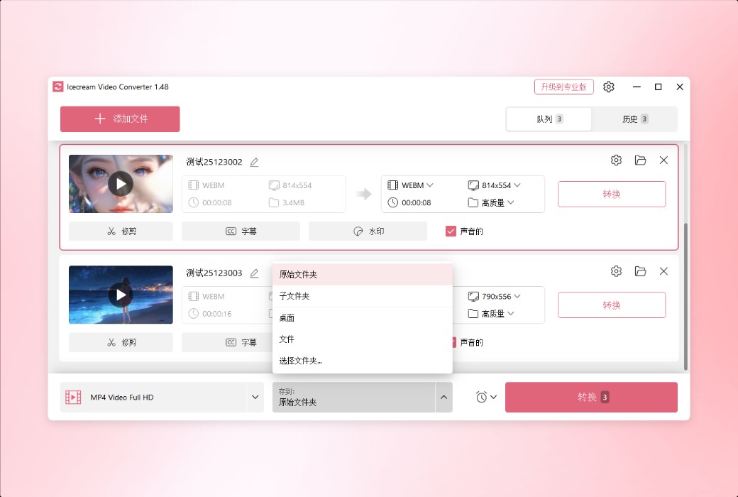 Icecream Video Converter Công cụ chuyển đổi video chuyên nghiệp截图