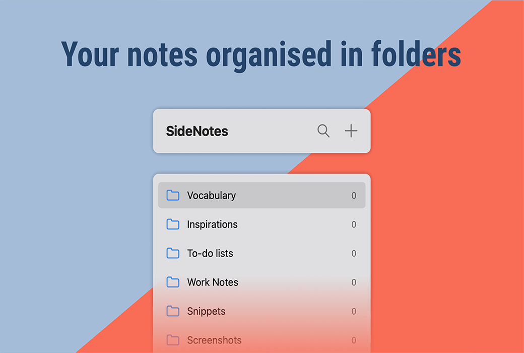 SideNotes 屏幕侧快速记录灵感笔记工具软件截图