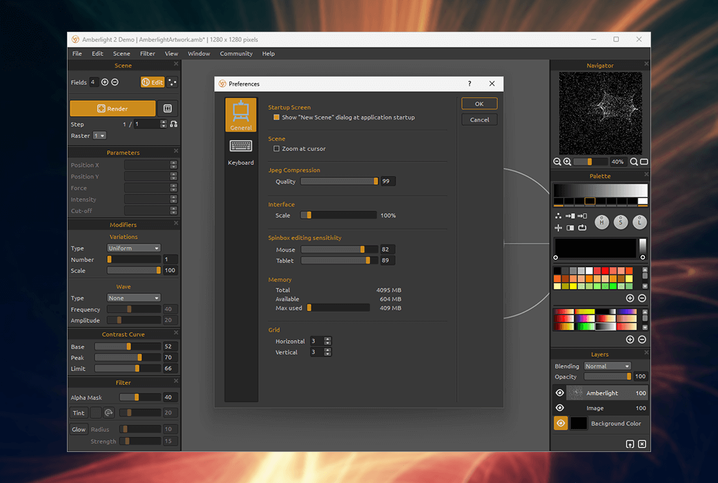 Amberlight 2灯光火焰特效动画制作软件截图