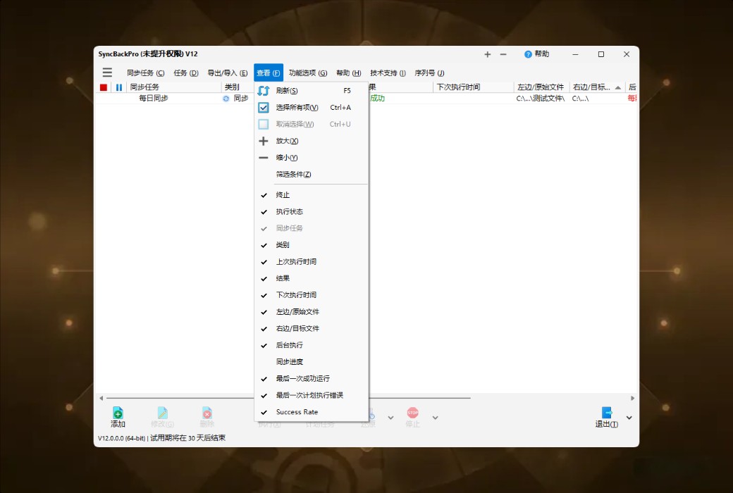 SyncBackPro 12 专业数据备份与同步工具软件截图