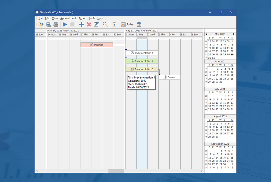 DayMate multifunctional schedule planning tool software截图