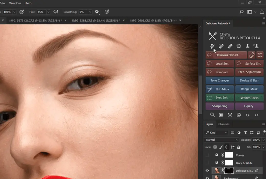 Delicious Retouch 4 DR4 PS 一键人像磨皮美白插件截图