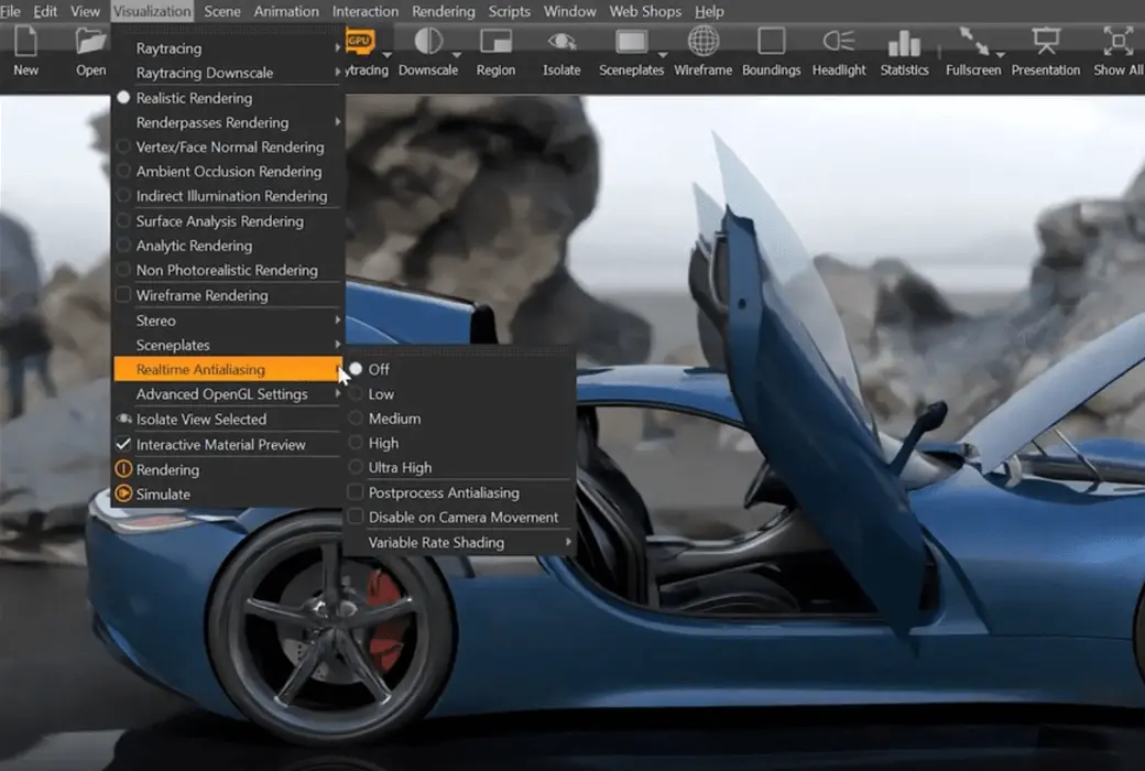 Autodesk VRED Automotive Design Engineer 3D Visualization Tool Software截图