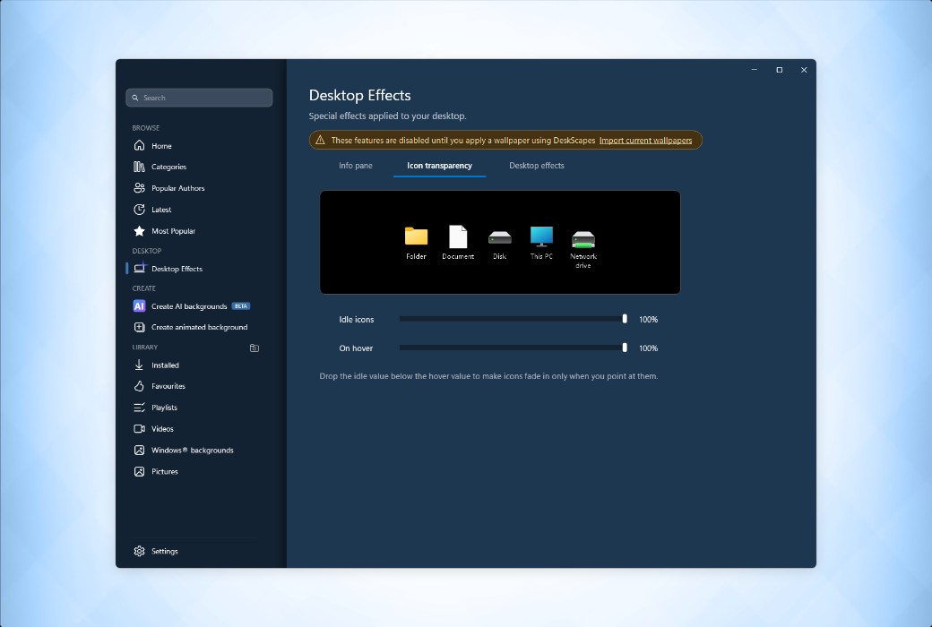 DeskScapes 2026 Dynamic Desktop Wallpaper Video Tool Software截图