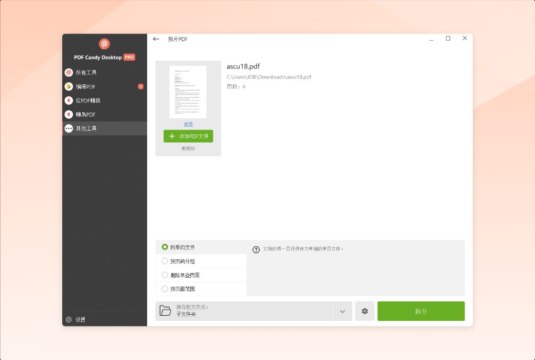 Icecream PDF Candy professional PDF editing and conversion software截图