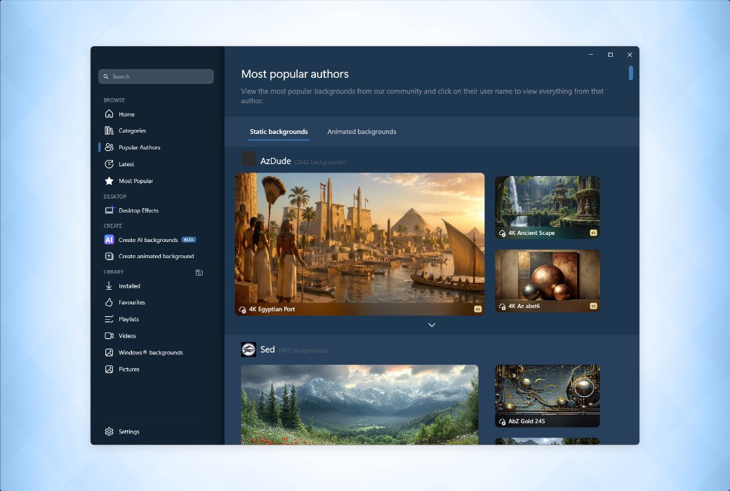 DeskScapes 2026 Dynamic Desktop Wallpaper Video Tool Software截图
