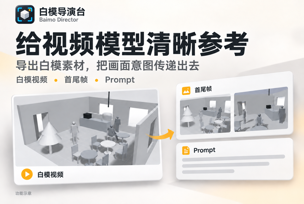 白模导演台 AI 视频预演工具软件截图