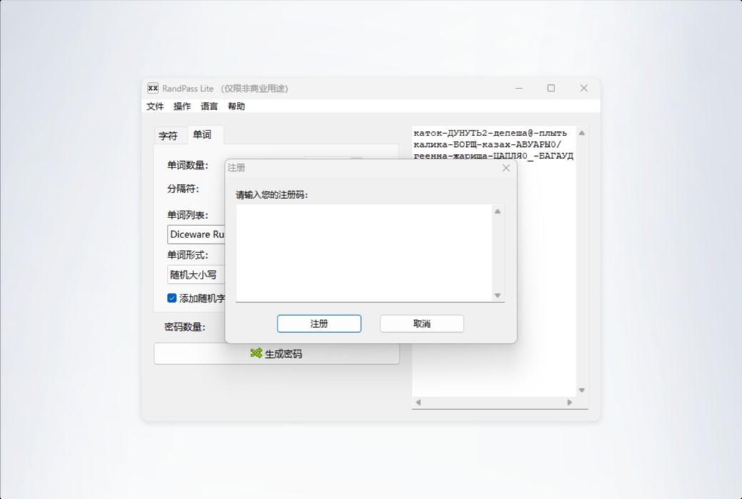 RandPass Password Generator Tool Software截图