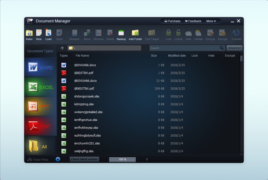 WonderFox 办公文档管理加密隐藏器工具软件截图