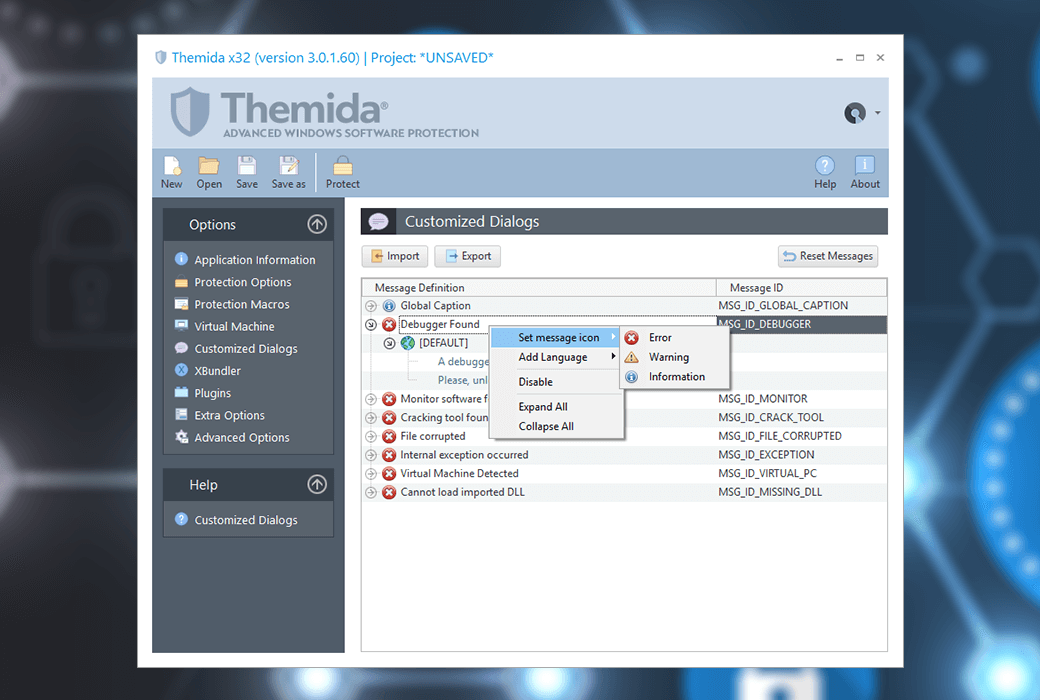 Themida Professional Software Protection and Encryption Tool System Software截图