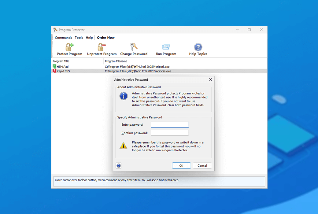 Program Protector 软件程序加密保护启动工具软件截图