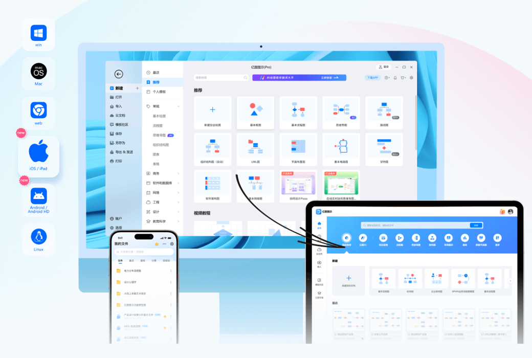 EdrawMax 亿图图示绘图设计软件截图