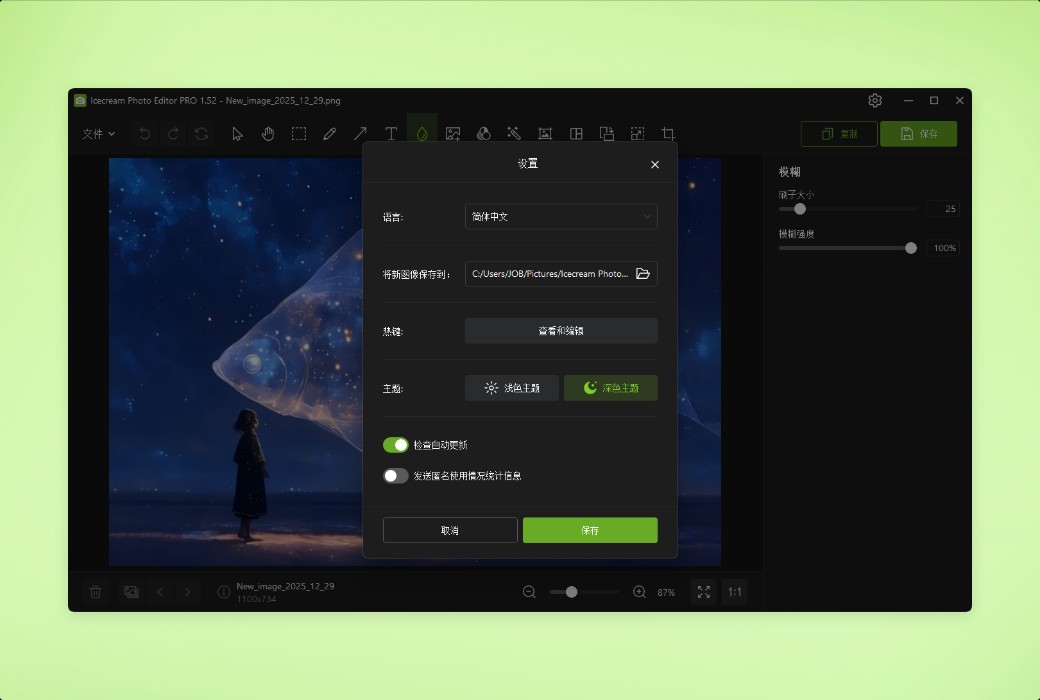 Icecream Photo Editor photo editing and management tool software截图