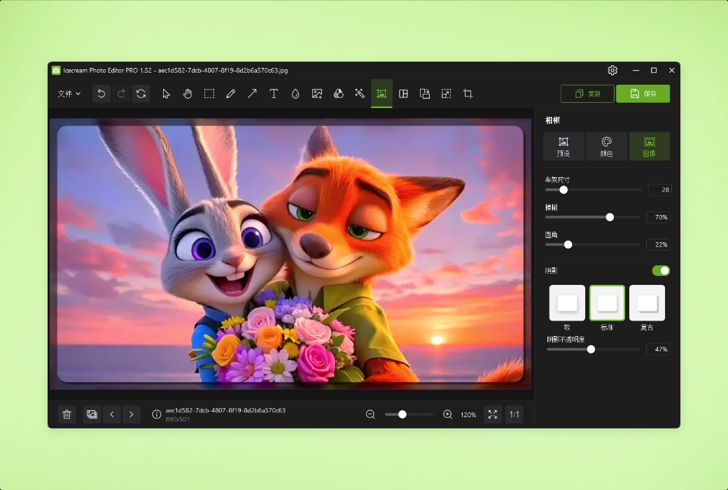 Icecream Photo Editor photo editing and management tool software截图