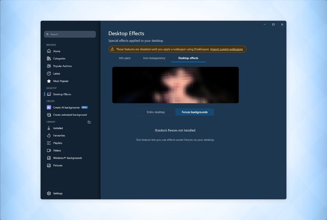 DeskScapes 2026 Dynamic Desktop Wallpaper Video Tool Software截图