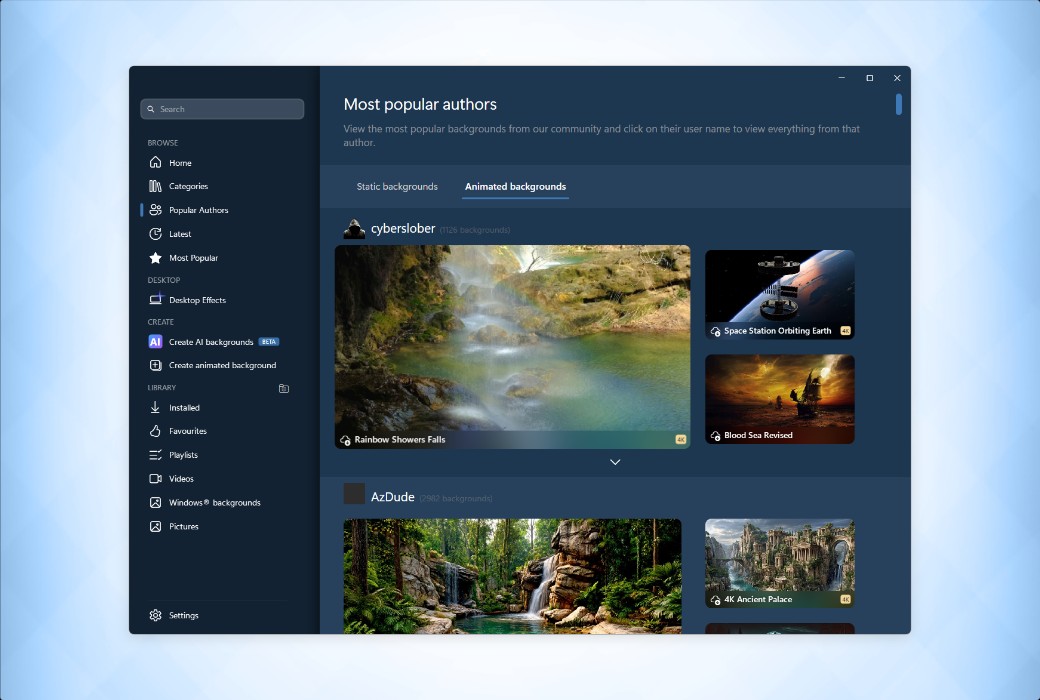DeskScapes 2026 Dynamic Desktop Wallpaper Video Tool Software截图