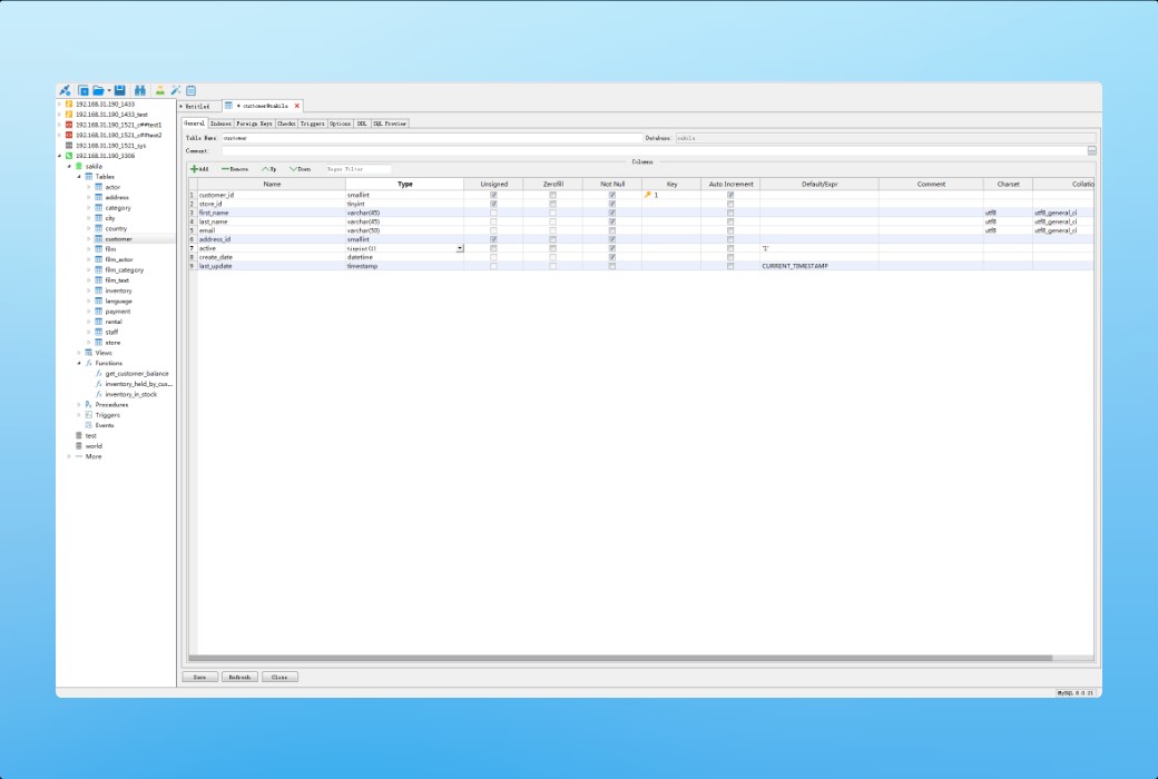 JookDB Universal Database Management Tool Software截图