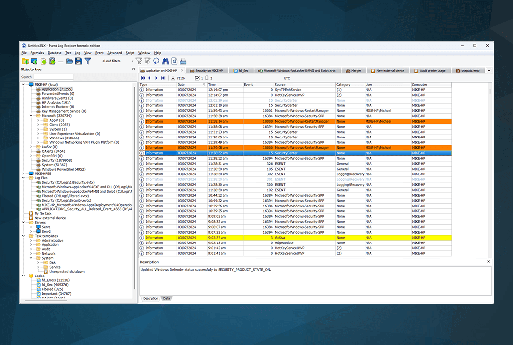 📊 Event Log Explorer -  Windows 事件日志分析工具 📊