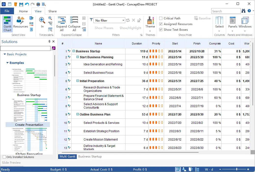 ConceptDraw PROJECT 14 专业项目管理工具软件截图