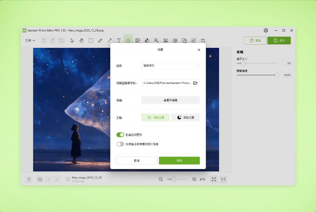 Icecream Photo Editor photo editing and management tool software截图
