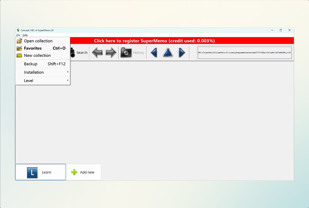 SuperMemo 20 Lernsoftware für Super-Memorierung截图
