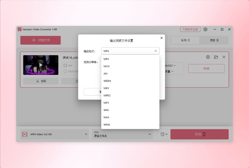 Icecream Video Converter Công cụ chuyển đổi video chuyên nghiệp截图