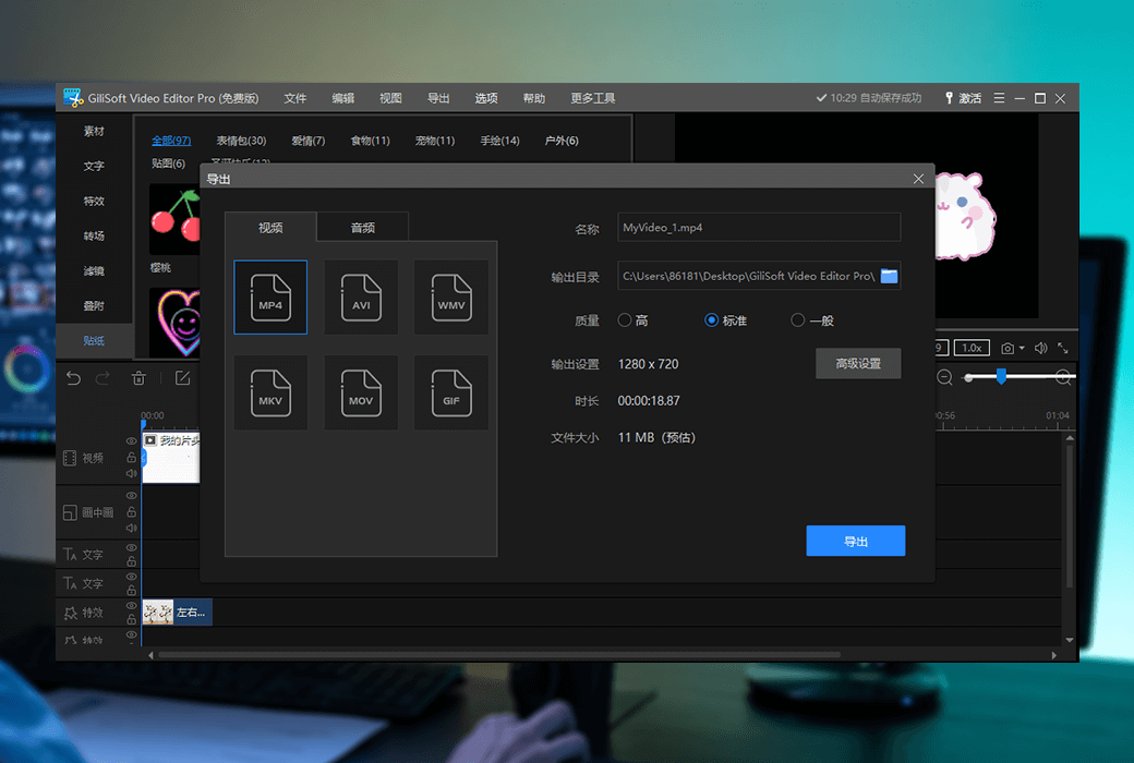 Gilisoft Video Editor Pro 专业版视频编辑工具软件截图