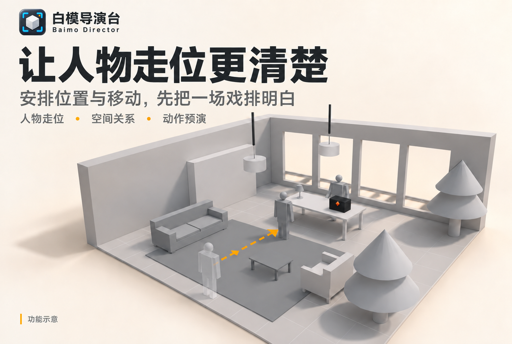 白模导演台 AI 视频预演工具软件截图
