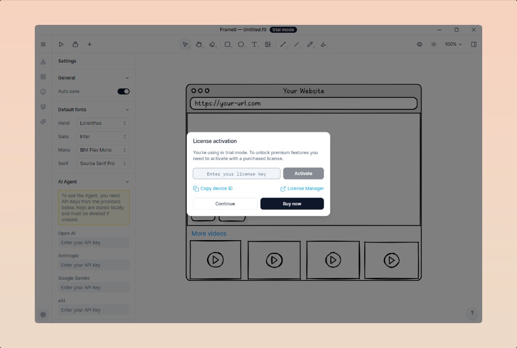 Frame 0 線框圖繪製工具軟體截图