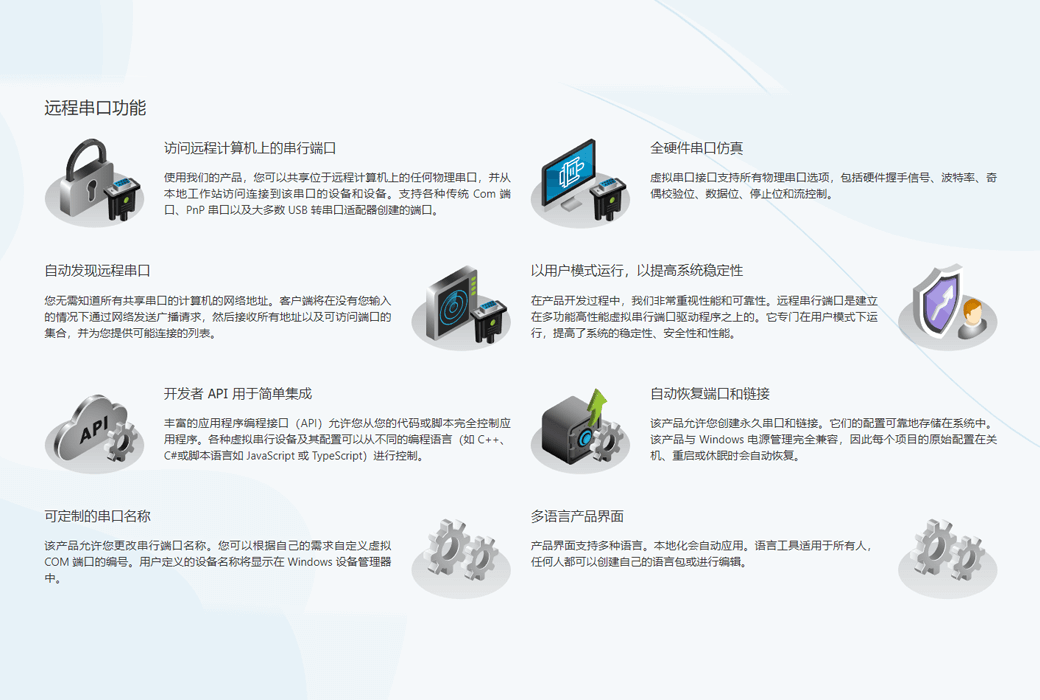 Remote Serial Ports COM 远程重定向串口工具软件截图